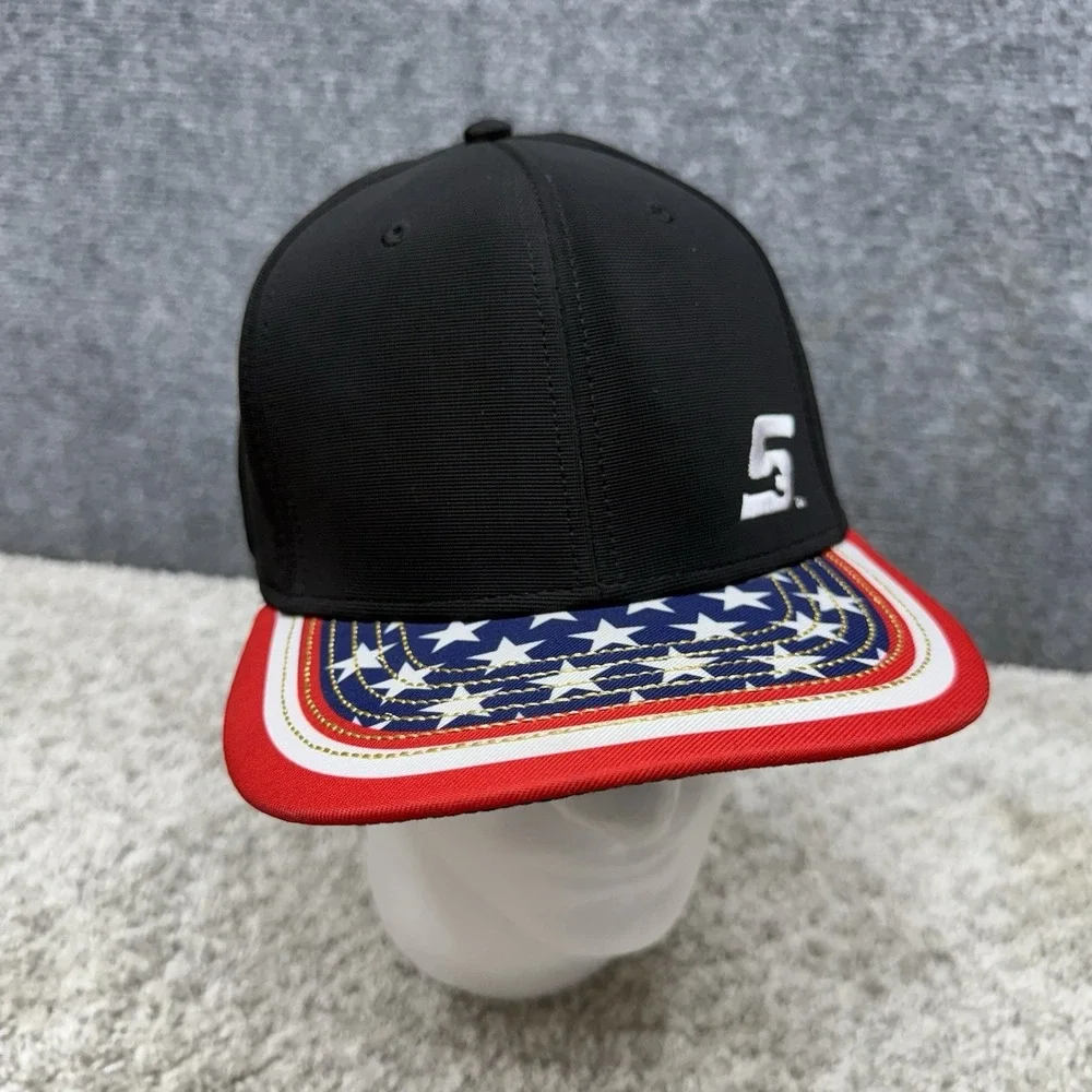 Snap-on hat cap mens snapback stars stripes red white blue